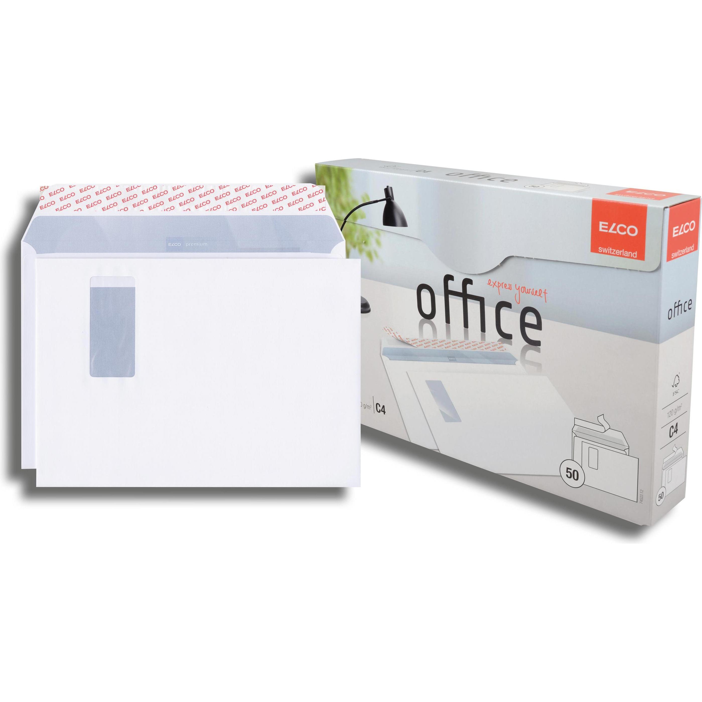 Thumbnail - Elco, Briefumschlag, Couvert Office, Fenster rechts (324 x 229 mm, 50 x)