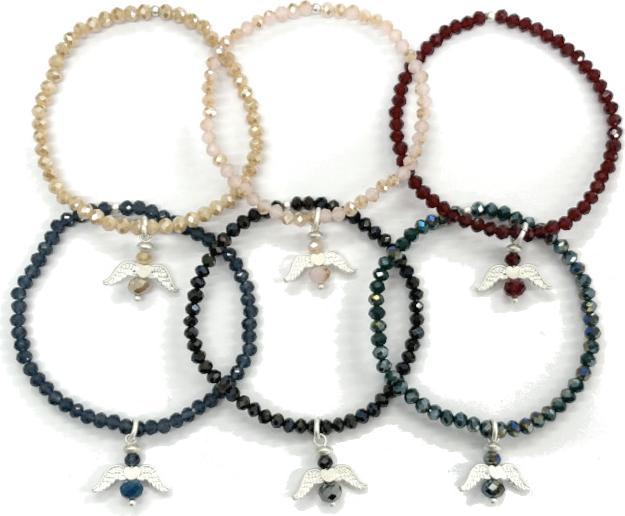 Immagine prodotto Andreani Bracciale con vera agata a macchie (8 cm, Pietre)