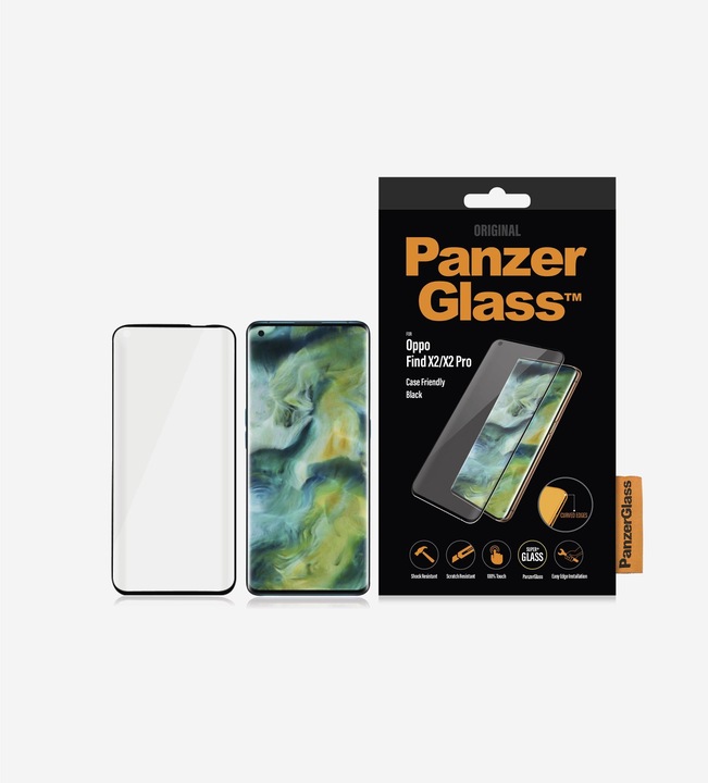 Produktbild PanzerGlass Edge to Edge (1 Stück, Oppo Find X2)