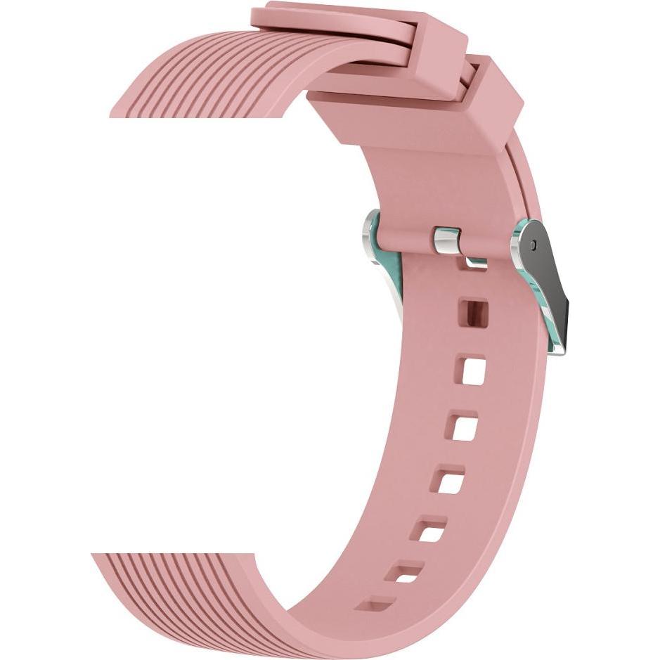 Devia Band Deluxe Sport für Samsung Watch 1/2/3 46mm (22mm) rosa (22 mm, Soft-Touch Silikon), Uhrenarmband, Pink