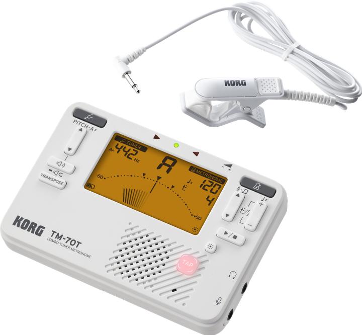Actual product image Korg Tuner TM-70 Set White, Features