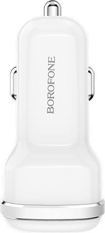 Immagine prodotto Borofone Caricabatterie da auto 2x USB, bianco