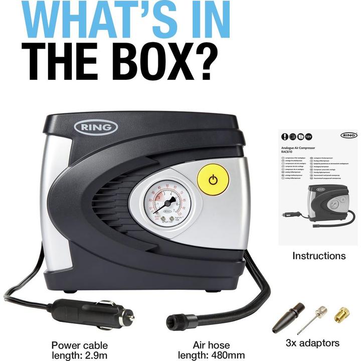 Actual product image Ring Automotive Luftkompressor (7 bar)