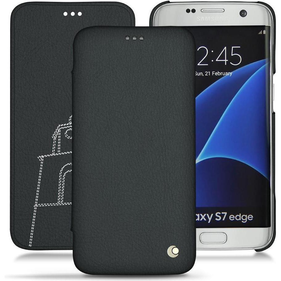 Noreve Lederschutzhülle horizontal (Samsung Galaxy S7 Edge), Smartphone Hülle, Blau