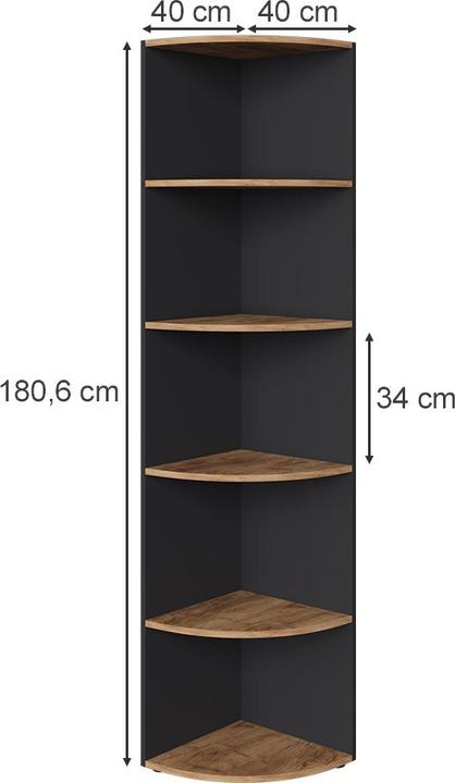 Actual product image Vicco Ecki (40 x 40 x 181 cm)