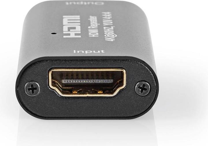Produktbild Nedis HDMI T Repeater 40.0 m 4K@60Hz 18 Gbps Metall Anthrazit (0.05 m, HDMI)