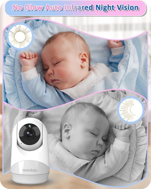 Image du produit HelloBaby HB6240 Babyphone mit Kamera (Vidéo et audio, 300 m)