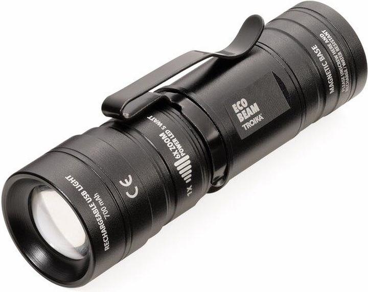 Actual product image Troika ECO BEAM Lampe de poche avec lumière LED, noir (8.20 cm, 240 lm)