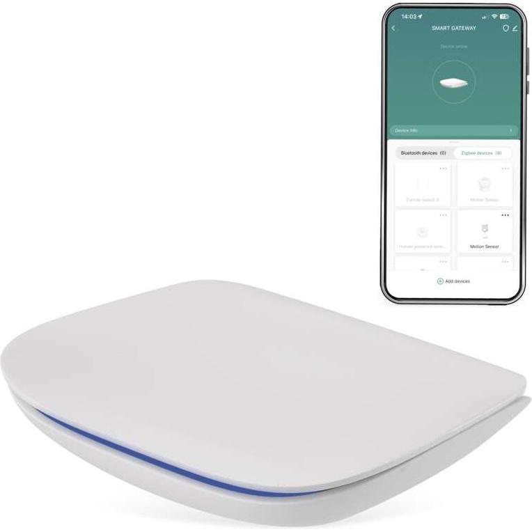 Emos GoSmart ZigBee Gateway IP-2000Z mit WiFi und Bluetooth, Smart Home Hub