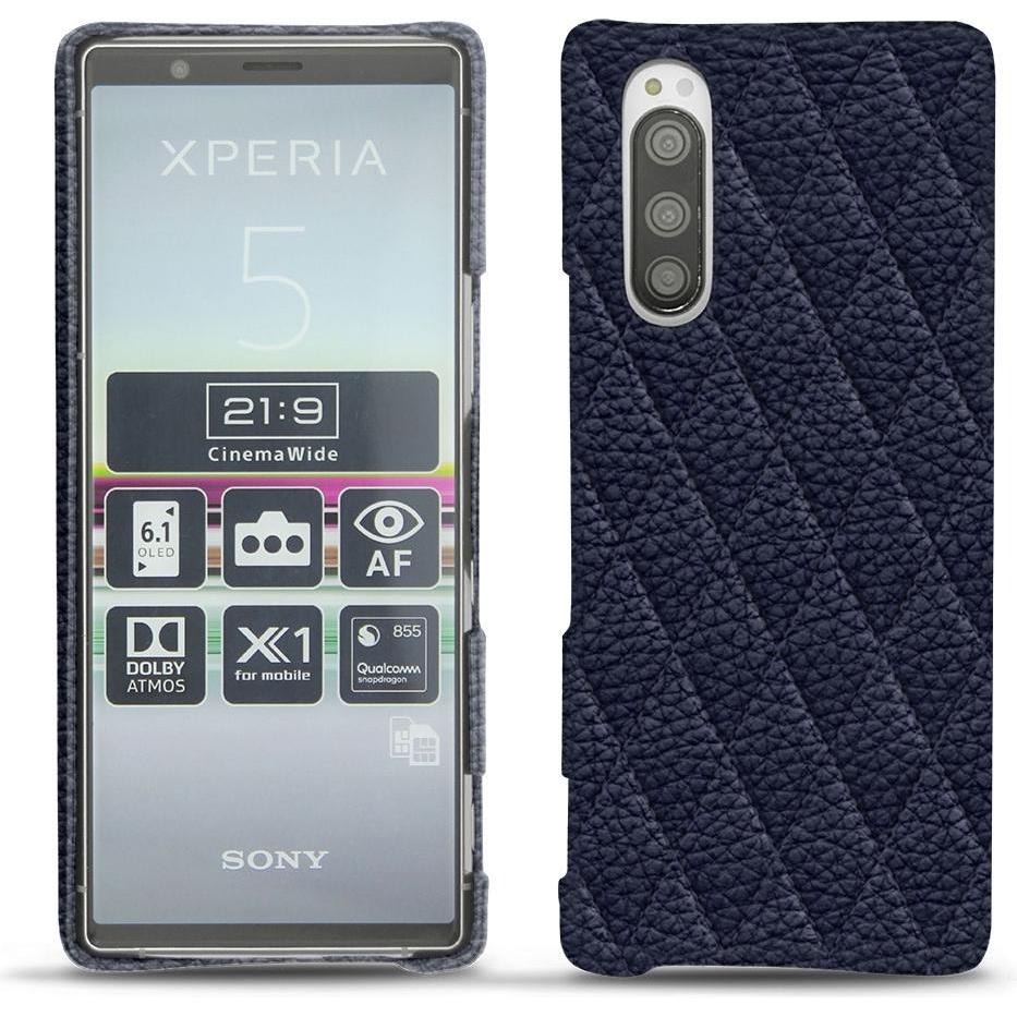 Noreve Lederschutzhülle (Sony Xperia 5), Smartphone Hülle, Violett