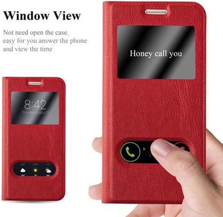 Produktbild Cadorabo Book mit View Doppelfenster Cover (Samsung Galaxy S7)