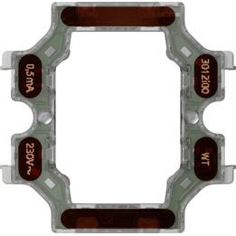 Thumbnail - Gira LED-Bel.el. T3 0,5 mA OR, Taster + Schalter, Orange