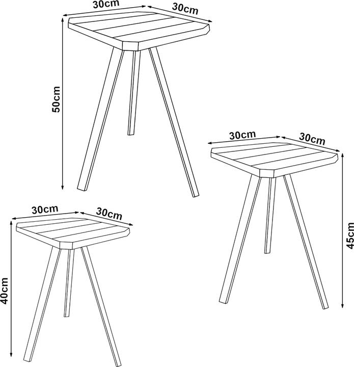 Actual product image En.Casa Masku (50 x 30 x 30 cm, 40 x 30 x 30 cm, 45 x 30 x 30 cm)