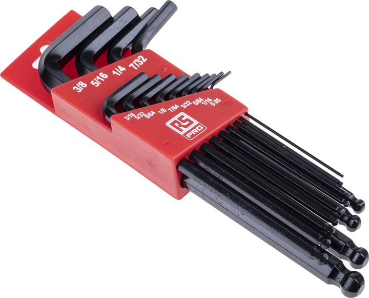 Produktbild RS PRO 13 Piece Imperial Haxagon Ball Key Set