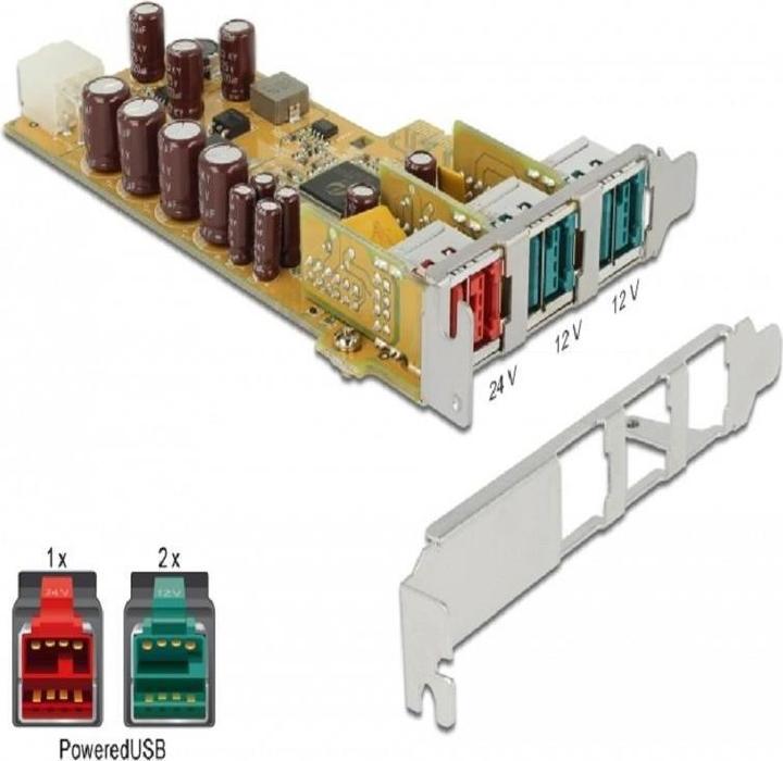 Produktbild Delock 89655 PCI Express Karte > 1 x 24 V