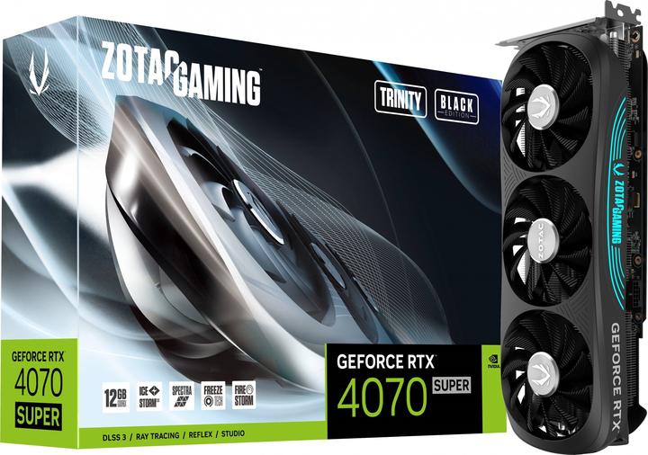 Produktbild Zotac GeForce RTX 4070 SUPER Trinity Black (12 GB)