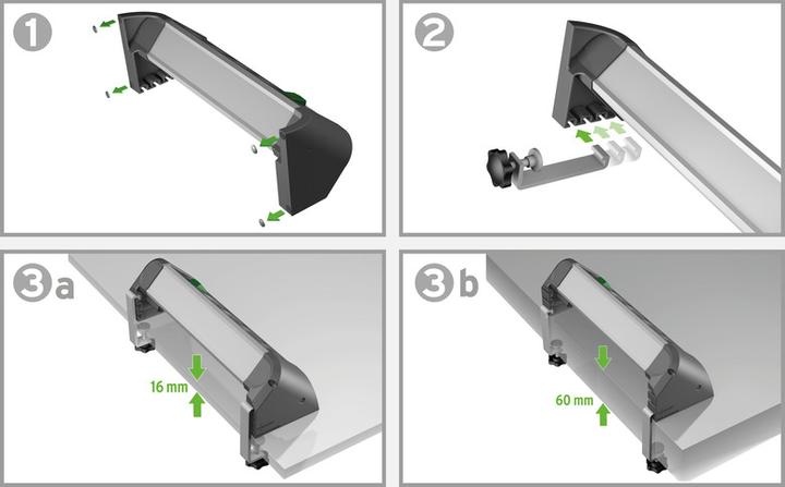 Produktbild Brennenstuhl Steckdosenleiste ALU-Office-Line 4fach 1,8m USB (4 x, USB-A, 1.80 m)