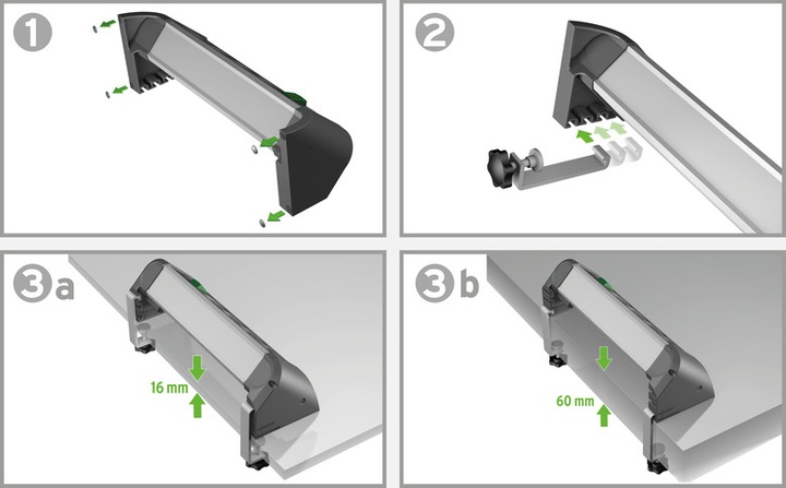 Actual product image Brennenstuhl Power strip ALU-Office-Line 4gang 1.8m USB (4 x, USB-A, 1.80 m)