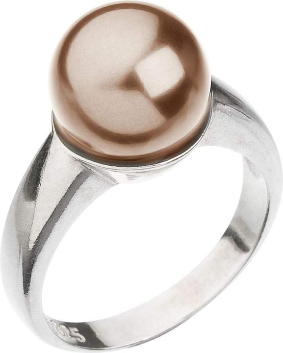 Evolution Group Delicate silver ring with Swarovski pearl 35022.3 - Circuit: 52 mm (52)