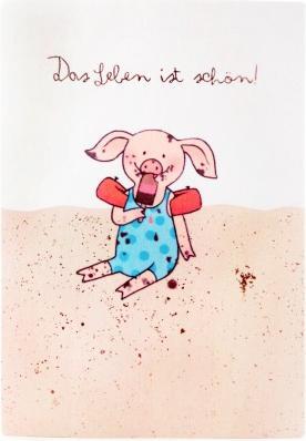 Produktbild Good Old Friends Saubande Postkarte Eis von