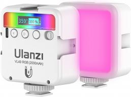 Image du produit Ulanzi VL49 LED-Lampe – RGB, WB (2500 K – 9000 K), weiss (Lumière vidéo)