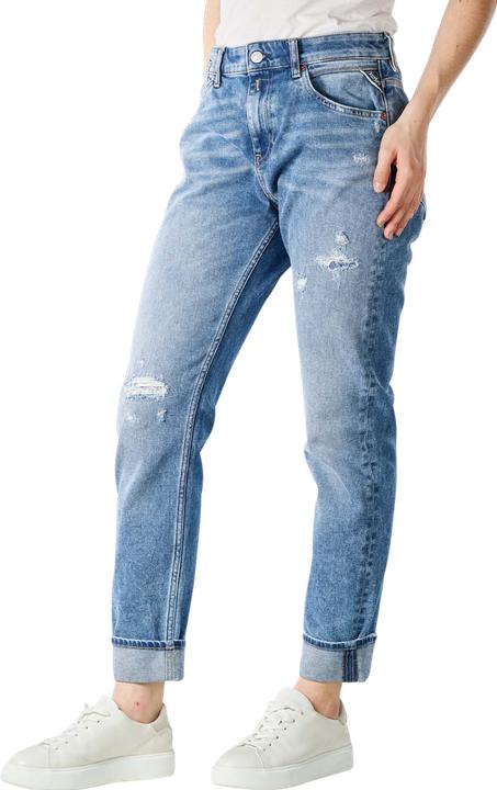 Productafbeelding Replay Marty Jeans Boyfriend Fit Light Blue Destroyed (W23/L30)