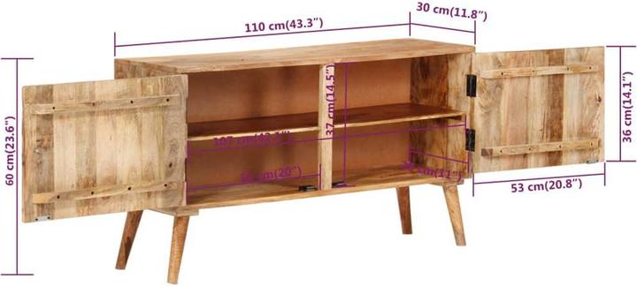 Produktbild vidaXL Sideboard (110 x 30 x 60 cm)