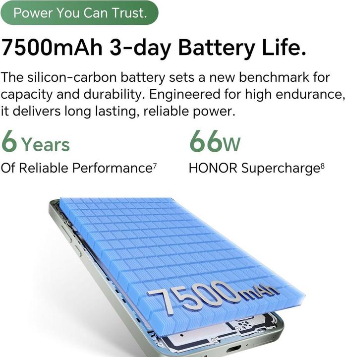 Actual product image Honor Magic 8 Lite, 17.2 cm (6.79"), 8 GB, 512 GB, 108 MP, MagicOS 9.0, Brown (512 GB, Brown, Reddish Brown, 6.79", Hybrid Dual SIM, 5G)