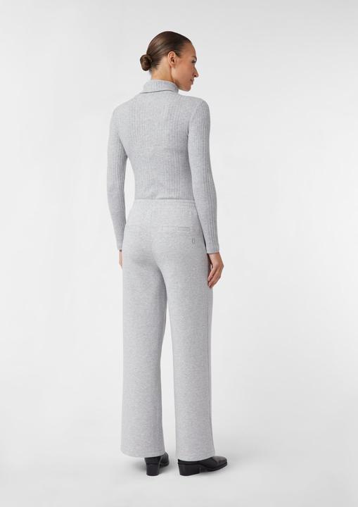 Produktbild Comma Hose Elastische Wide-Leg-Hose aus Jersey mit Biesendetail (44)