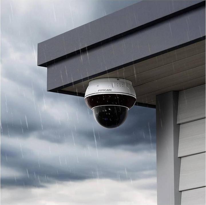 Actual product image Foscam D8ET white 4K 8MP PoE IP-Dome-Überwachungskamera Outdoor mit PTZ AI-Detektion weiss (3840 x 2160 pixels)