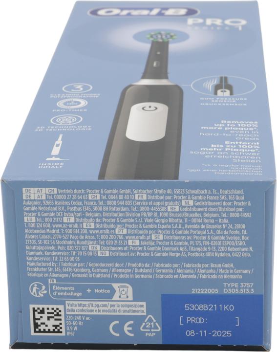 Produktbild Oral-B Pro Series 1 - Zwarte - Elektrische Tandenborstel - Ontworpen Door Braun