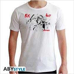 ABYstyle, Herren, Shirt, One Piece T-Shirt (XXL) Man White: Full Crew, Weiss, (XXL)