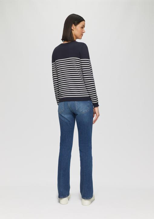 Produktbild s.Oliver Strickpullover Strickpullover mit Herz-Stickerei (40)