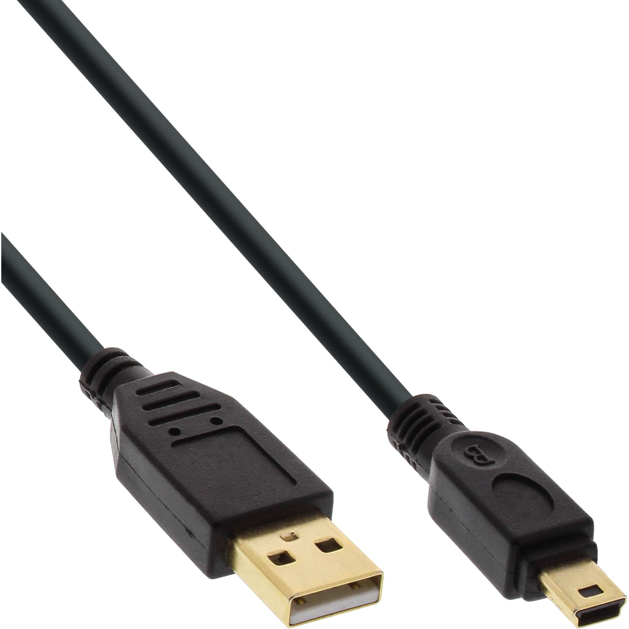 InLine USB A – USB Mini-B (3 m, USB 2.0), USB Kabel