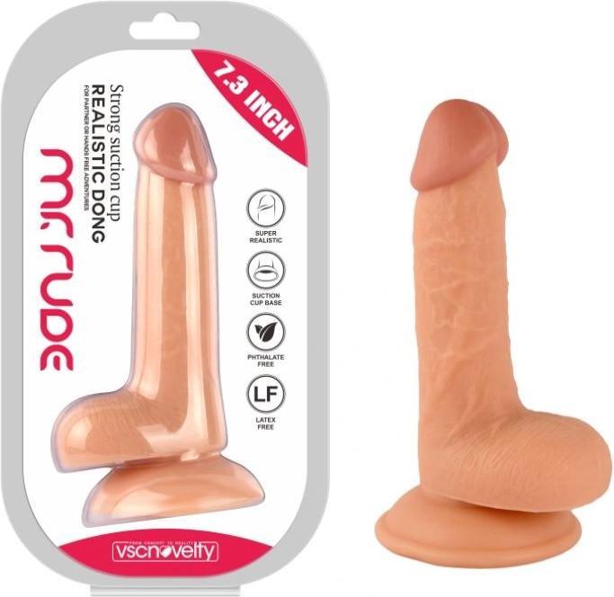 Produktbild vscnovelty Realistischer Penis Mr Rude Flesh 18,5 cm