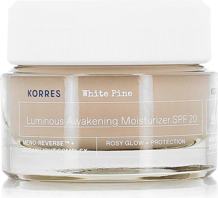 Actual product image Korres White Pine Revitalising Moisturiser for Radiant Skin SPF20 (40 ml, Day cream, SPF 20)