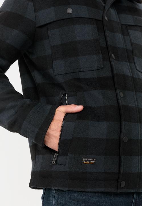 Image du produit Camel Active Veste de transition à carreaux avec col en peluche amovible (56)