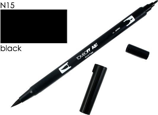 Produktbild Tombow ABT Dual Brush Pen N15 (Schwarz, 1 x)