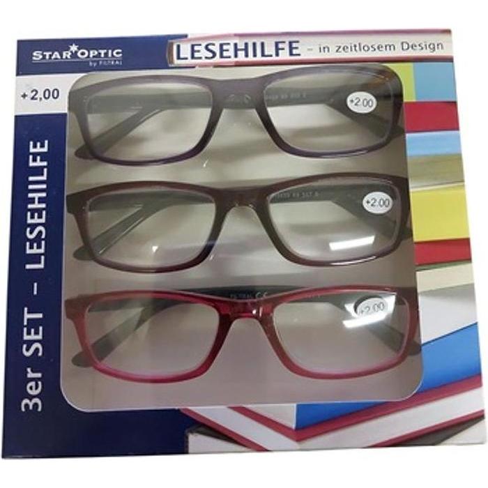 Staroptic Lesebrille 3-er Pack (+2) (62306094)
