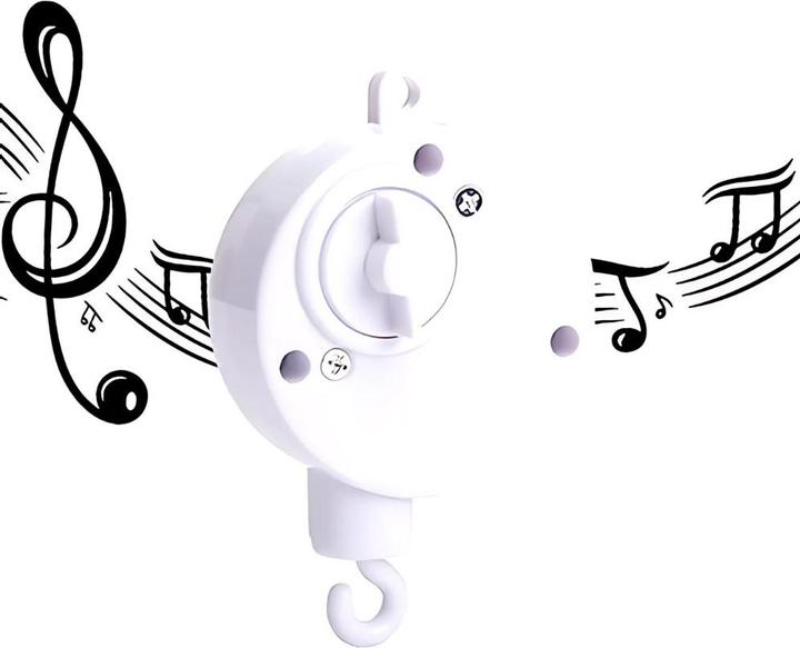 Actual product image Milkii Felt mobile with music box, whales