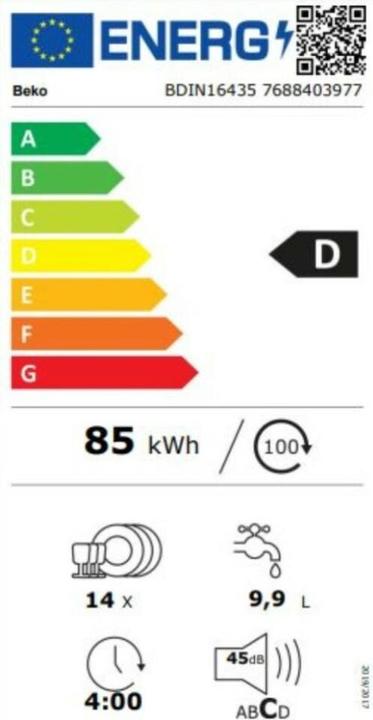 Energy Label Beko BDIN16435