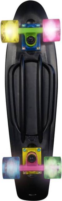 Actual product image Magni Skateboard Fun, No Rules, NEON with light-up wheels (22.44")