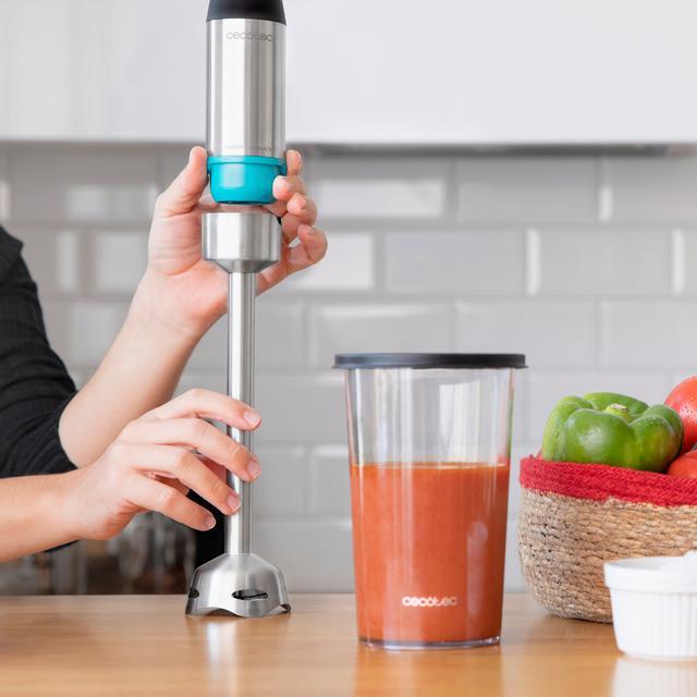 Actual product image Cecotec Mixeur plongeant compatible Power TitanBlack 1200XL Cream & Crush