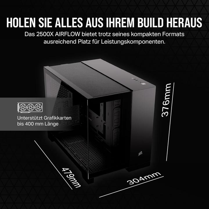 Produktbild Corsair 2500X (mATX, Mini-ITX)