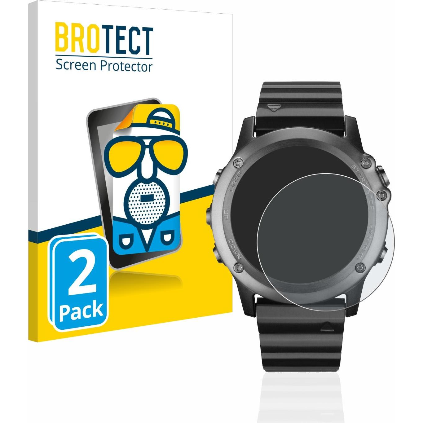 BROTECT Entspiegelungs-Schutzfolie Displayschutz Matt, Smartwatch Schutzfolie, Transparent