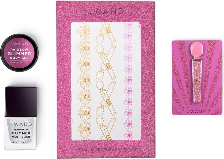 Actual product image Le Wand Petite All That Glimmers Rechargeable Vibrating Massager Pink