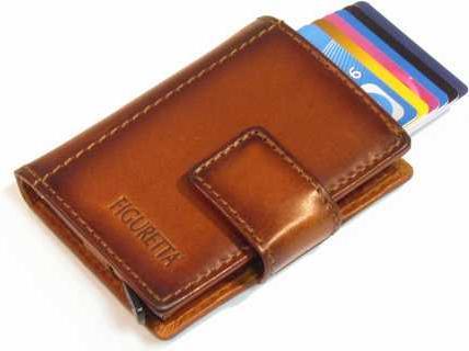 Produktbild Figuretta Kartenschutz Leder mit Reissverschluss