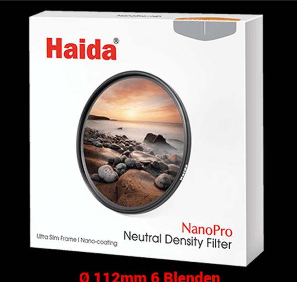 Actual product image Haida ND Filter Graufilter 6 Blenden 112 mm von (112 mm, Neutral density filter)