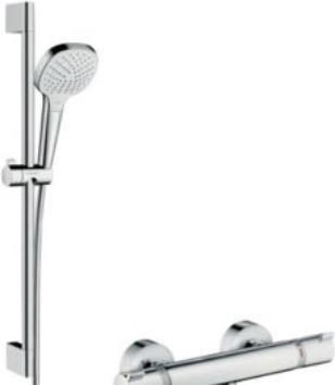 Produktbild hansgrohe HG Brausekombi CROMA SELECT E VARIO Shower Set 900mm weiss/chrom