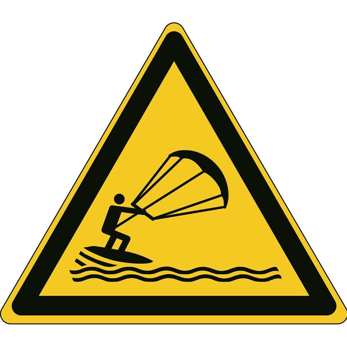 Brady, Sicherheitskennzeichnung, ISO-Sicherheitsschild - Warnung vor Kitesurfern